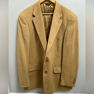 Bill Blass Camel Hair Men's Two Button Blazer